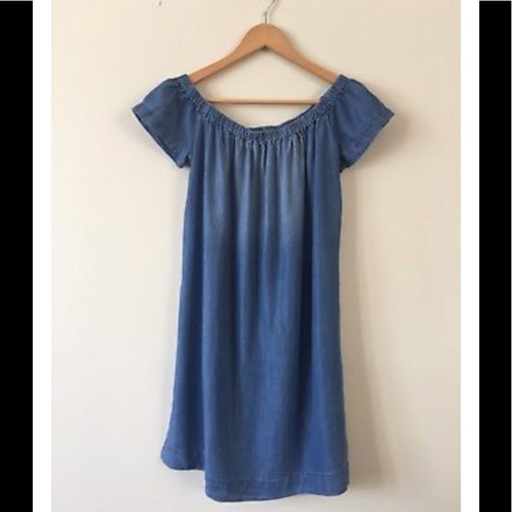 Anthropologie Cloth & Stone Chambray Dress